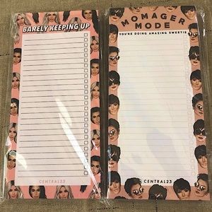 NEW • Central23 Kardashian/Kris Jenner Notepad LOT